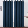 Blackout Curtains 52 x 120 Inch Long Navy Blue Curtains Set of 2 Panels Room by Lemomo