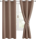 Blackout Curtains for Bedroom and Living Room, Cappuccino W38 x L72 | Light by Hiasan