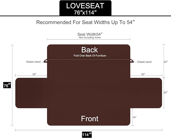 U-NICE HOME Loveseat Sofa Cover - Image 6