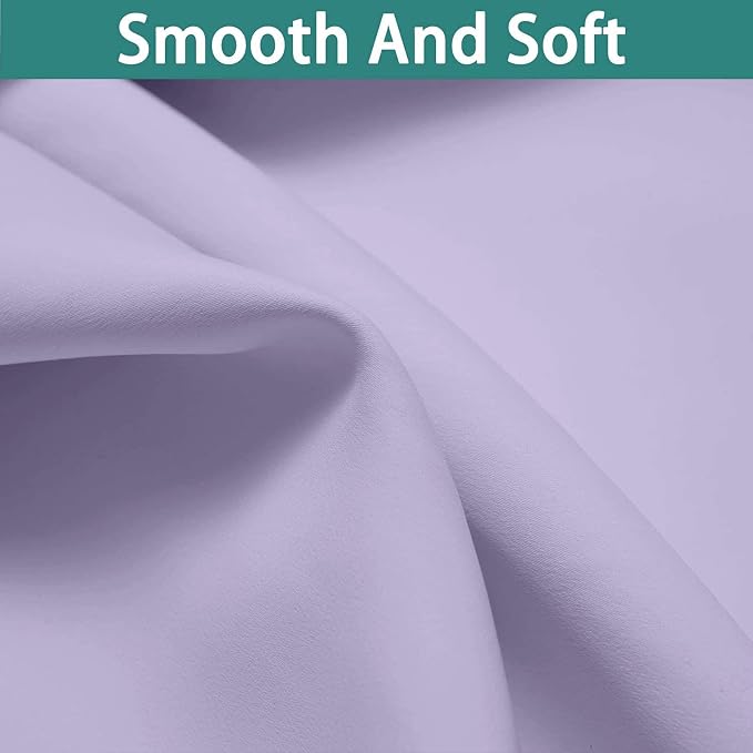 Yakamok Lilac 100% Blackout Curtains 63 Inches Long - Image 7