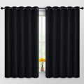 Yakamok Room Darkening Curtains 62x63 inch Length Black-Living Room | 2 panels by Yakamok