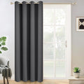 Yakamok Charcoal Grey Room Darkening Curtains 84 inch Sliding Door Drapes | 1 by Yakamok