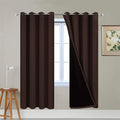 Yakamok Chocolate Brown Blackout Curtains 72 Inches Long 52" Wide, 2 Panels | by Yakamok