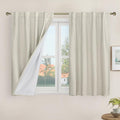 Short Linen Curtains 40 Inches Long by LAMIT