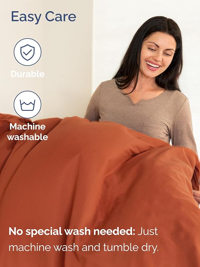 Extra Deep King Sheet Set - 6 Piece Breathable & Cooling Sheets - Hotel Luxury Bed Sheets Set - Easy & Secure Fit - Soft, Wrinkle Free & Comfy Sheets Set - Terracotta Sheet Set with Extra Deep Pockets