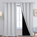 Yakamok Light Grey 100% Blackout Curtains 108 Inches Long 52" Wide 2 Panel | by Yakamok