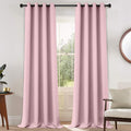 Yakamok Room Darkening Curtains 52x108 inch Long Pink-Living Room | 2 panels by Yakamok