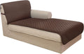 U-NICE HOME Sectional Couch Cover Chaise Lounge Cover, Chocolate | Washable by U-NICEHOME