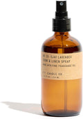P.F. Candle Co. Ojai Lavender Scented Room & Linen Spray (7.75 fl oz) Amber Glass Bottle, Fine Fragrance Oil, Quick Fabric and Air Refresher, Made In The U.S.A.
