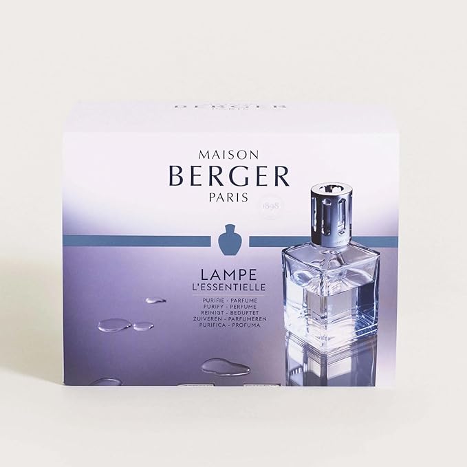 MAISON BERGER Lampe Berger Giftset - Home Fragrance Diffuser - Includes 2 Fragrances So Neutral and Ocean Breeze - 250 milliliters - 8.45 Fluid Ounces (Starter Square)