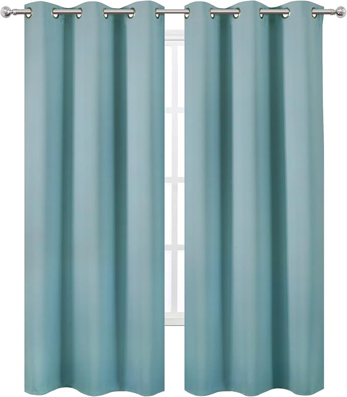 Stone Blue Thermal Blackout Curtains/42 x 84 Inch/Set of 2 Panels Room - Image 2