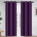Yakamok Room Darkening Curtains 42x84 inch Length Purple-Living Room | 2 panels by Yakamok
