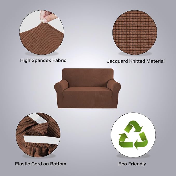 H.VERSAILTEX Stretch Couch Cover Loveseat Covers - Image 4
