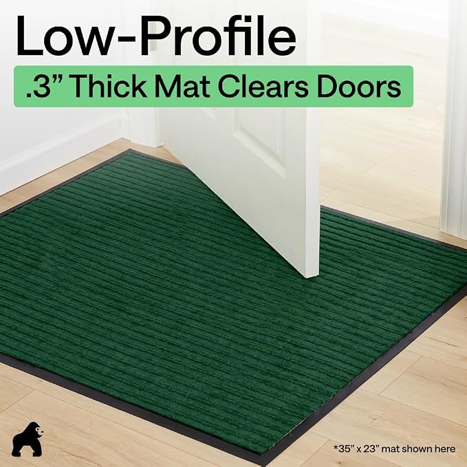 GORILLA GRIP Waterproof Traffic Guard Door Mat, Indoor Outdoor Heavy Duty - Image 9