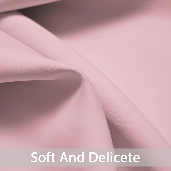 Yakamok Room Darkening Curtains 62x84 inch Long Pink-Living Room | 2 panels - Image 4