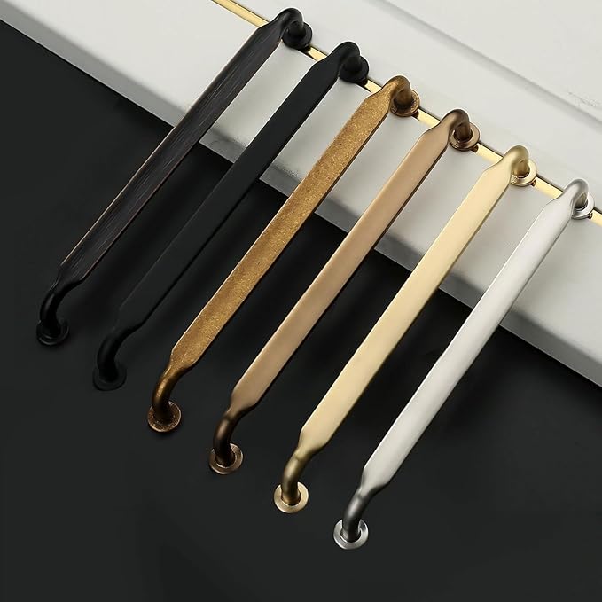 Asidrama 10 Pack 10 Inch(254mm) Oil Rubbed Bronze Kitchen Cabinet Handles, Cabinet Pulls Kitchen Cabinet Hardware for Cupboard Drawer Pulls