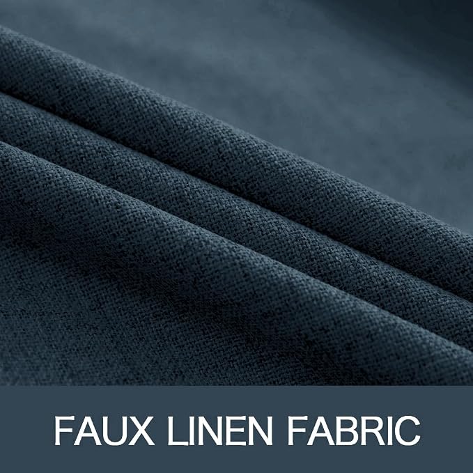 MIULEE 100% Blackout Linen Curtains - Image 5