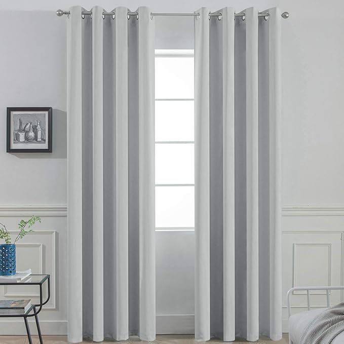 Yakamok Room Darkening Curtains 52x96 inch Length Light Grey-Living Room | 2 by Yakamok