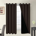 Yakamok Chocolate 100% Blackout Curtains 63 Inches Long 52" Wide 2 Panels | by Yakamok