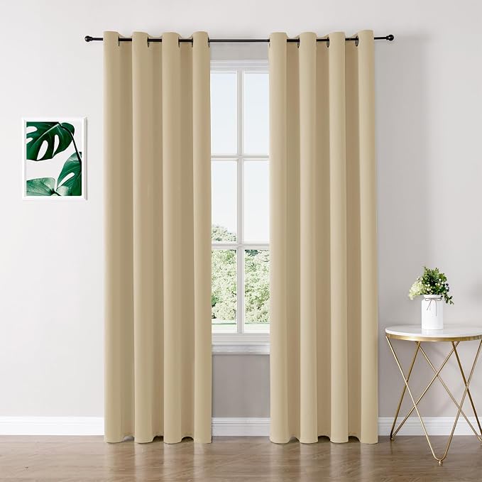 ChrisDowa Blackout Curtains for Bedroom and Living Room 90 Inches Long | 2 by ChrisDowa