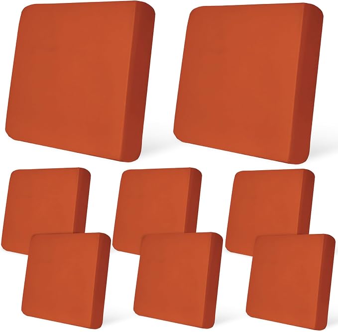 8Pcs Patio Cushion Covers Stretch Outdoor Furniture Protector Slipcovers | by pickyNproud