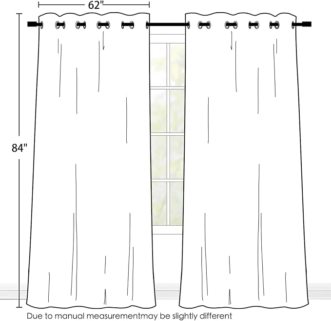 SimpleHome Navy Blue 100% Blackout Curtains Room Darkening Living Room 84 | - Image 2
