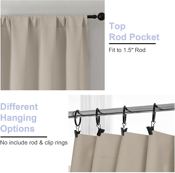 Simplebrand Stone Blackout Curtains - Image 4