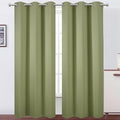 Sage Green Thermal Blackout Curtains/42 x 84 Inch/Set of 2 Panels Room by Lemomo