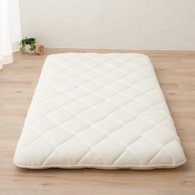 EMOOR Foldable Japanese Futon Mattress Topper CLASSE-Topper Tatami Floor Mattress Full, Made in Japan