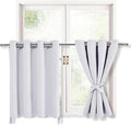 RV Blackout Curtains for Bedroom, 52 x 30 Inches Long Greyish White | Thermal by Hiasan