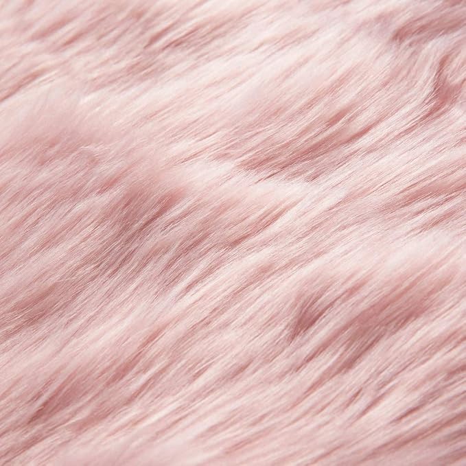 MIULEE Fluffy Area Rug 3x5 ft Faux Fur Sheepskin Rug - Image 4