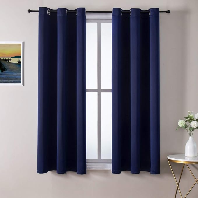 ChrisDowa Blackout Curtains for Bedroom and Living Room 40 Inches Long | 2 by ChrisDowa