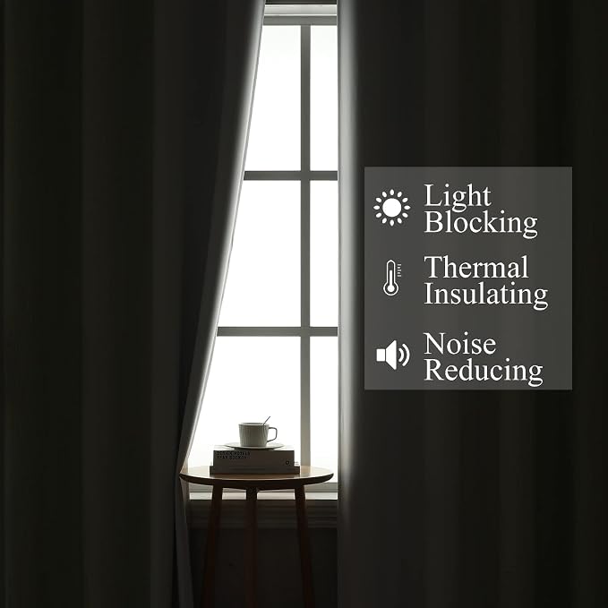 Sage Green and Greyish White Ombre Blackout Curtains - Image 3