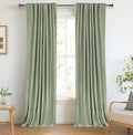 Linen Textured Total Blackout Curtains by 100BlackoutShield