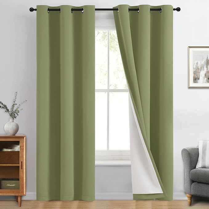 Yakamok Sage Blackout Curtains 84 Inches Long by Yakamok