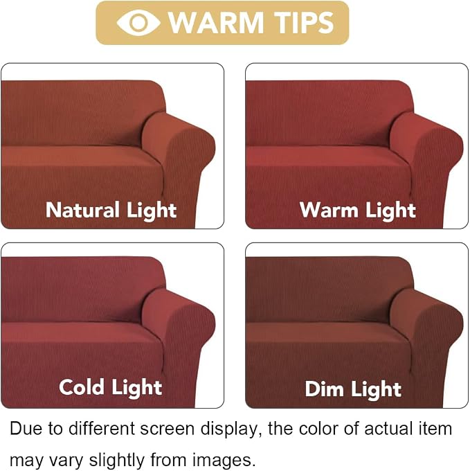 H.VERSAILTEX Stretch Armchair Slipcover Couch Cover Furniture Protector High - Image 3