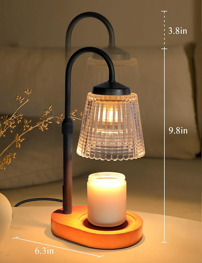 Candle Warmer Lamp with Timer Dimmable, Adjustable Lamp Candle Warmer, Birthday Gifts for Women Mom, Wax Warmer Lamp for Scented Jar, House Warming Gifts New Home Decor