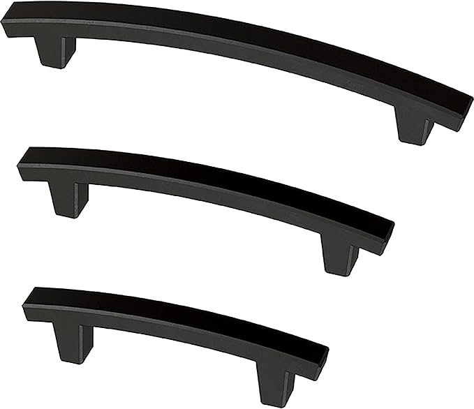 Franklin Brass Pierce (5-Pack) Cabinet Handles 3' Hole Center Matte Black Kitchen Drawer Pulls Dresser, Furniture Hardware P29519K-FB-B