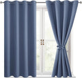 Blackout Curtains for Bedroom, 52 x 45 Inch, 2 Panels | Thermal Insulated & by Hiasan