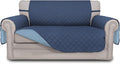 Easy-Going Reversible Couch Cover, 2 Cushion Sofa, Dark Blue/Light Blue | by Easy-Going