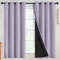 SimpleHome Lilac 100% Blackout Curtains Room Darkening Living Room 63 Inch | by SimpleHome
