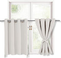 RV Blackout Curtains for Bedroom 52 x 36 Inches Long Ivory 2 Panels | Thermal by Hiasan