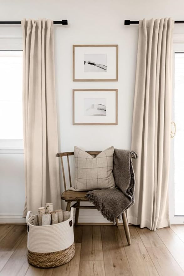Faux Linen Total Blackout Curtains - Image 6