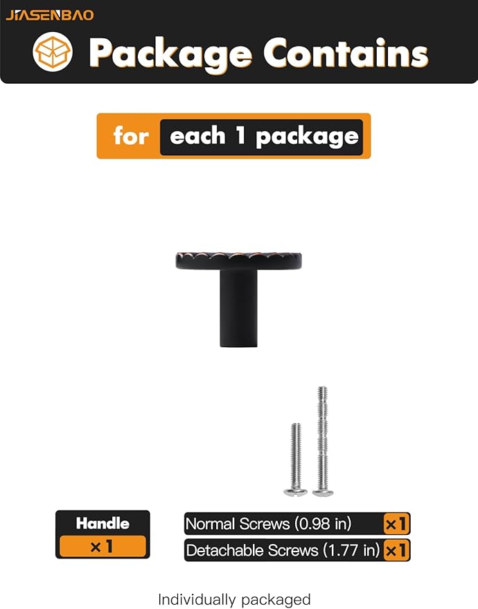 2 Pack Oil Rubbed Bronze Cabinet Knobs Flat Drawer Pulls Kitchen Cupboard Bathroom Dresser Cabinet Hardware Handles Zinc Alloy