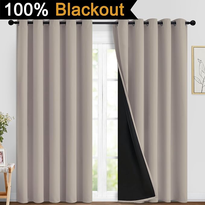 Yakamok Natural Blackout Curtains 84 Inches Long - Image 2