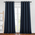 NICETOWN Navy Curtains 96 inches Long, Grommet Thermal Insulated Blackout by NICETOWN