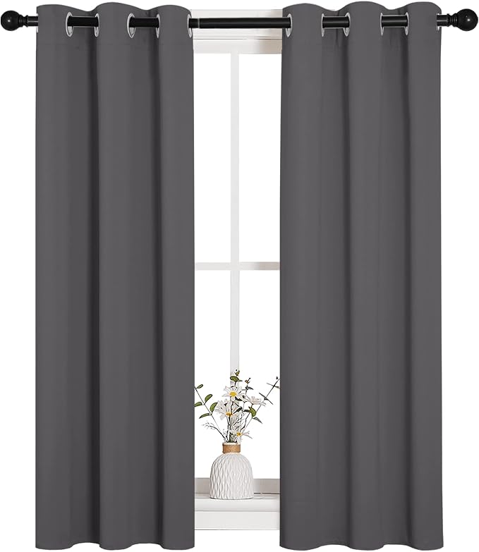 NICETOWN Grey Blackout Curtain Panels by NICETOWN