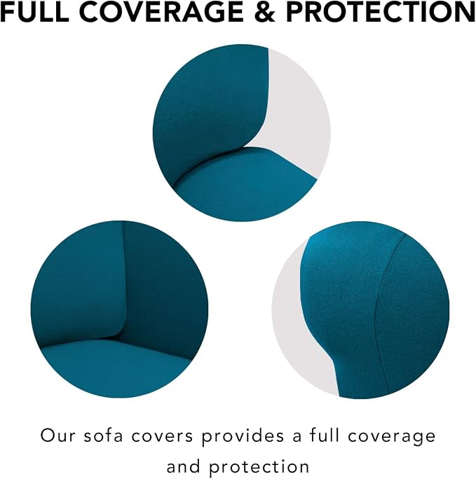 PureFit Stretch Chair Covers Fleece Couch Covers - Image 3