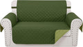 Reversible Loveseat Couch Sofa Covers, Huntergreen | Loveseat Covers by LuxshareHome