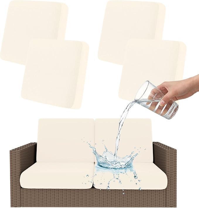 Smiry Waterproof Patio Cushion Covers, Stretch Outdoor Furniture Covers | Couch by Smiry